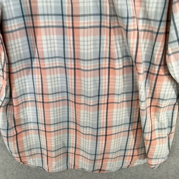 Vineyard Vines Slim Fit Crosby Shirt Mens Large Orange Plaid Cotton Long Sleeve - Picture 9 of 10